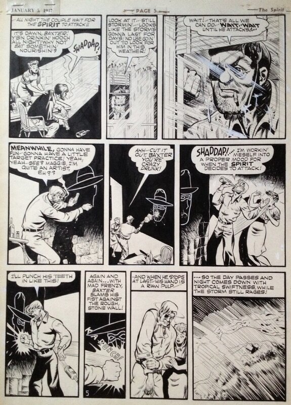 The Spirit par Will Eisner - Planche originale