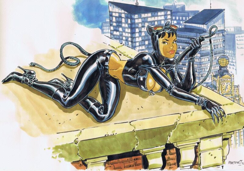 Catwoman par Félix Meynet - Illustration originale