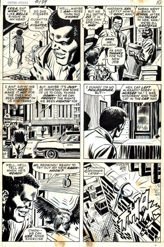 John Romita, Captain AMERICA #139 - Planche originale