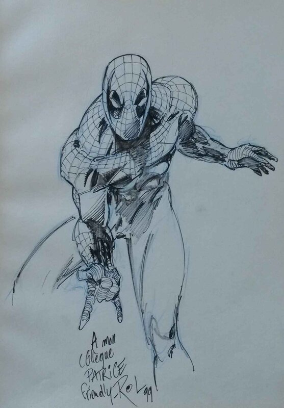 Spiderman par Roland Boschi - Dédicace