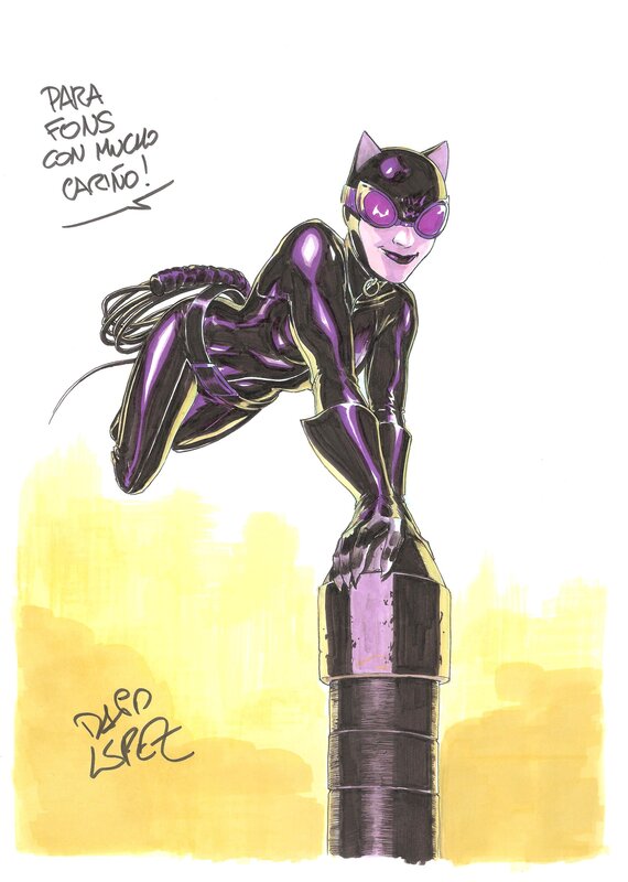 David López, David Lopez Catwoman - Illustration originale