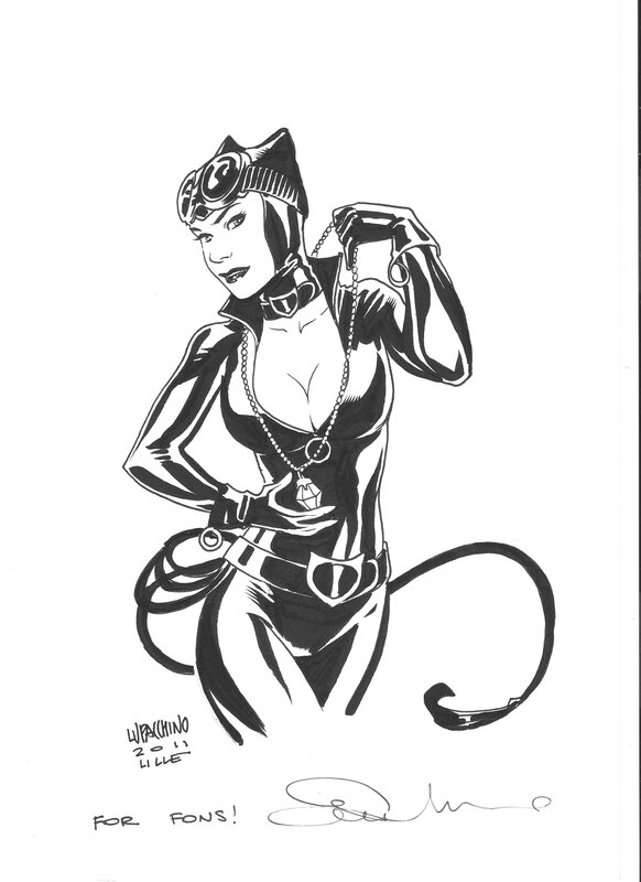 Emanuela Lupacchino Catwoman - Illustration originale