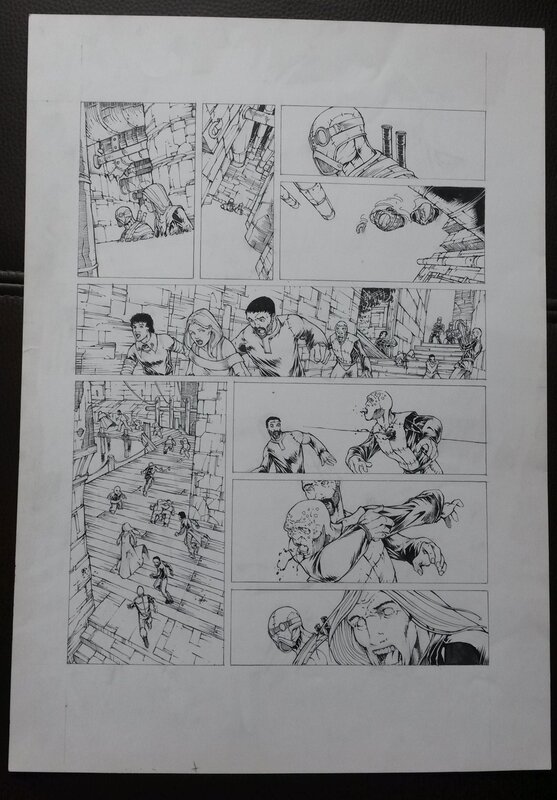 Olivier Péru, Planche originale de Shaman tome 1 - Planche originale