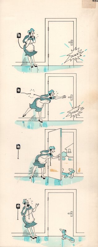 Coq, 'Azor' Le petit chien - Comic Strip