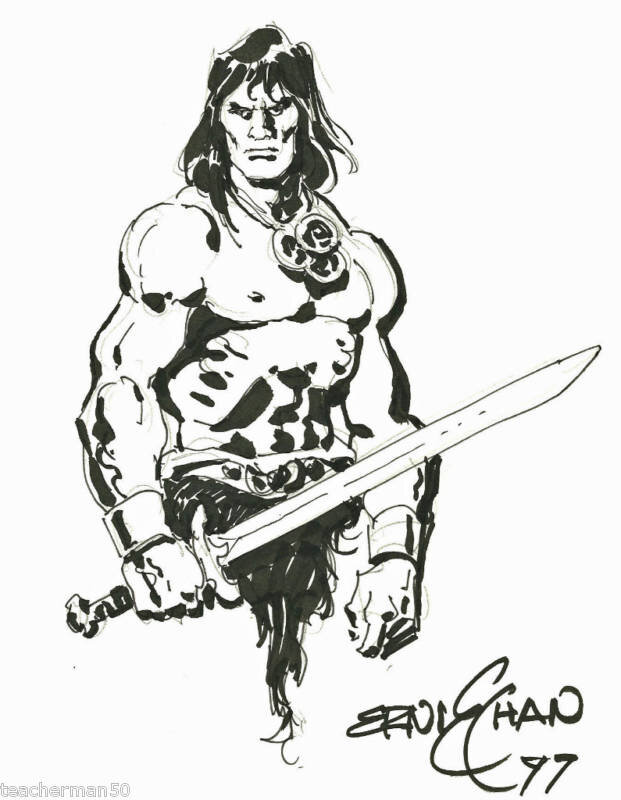 Ernie Chan Conan - Illustration originale