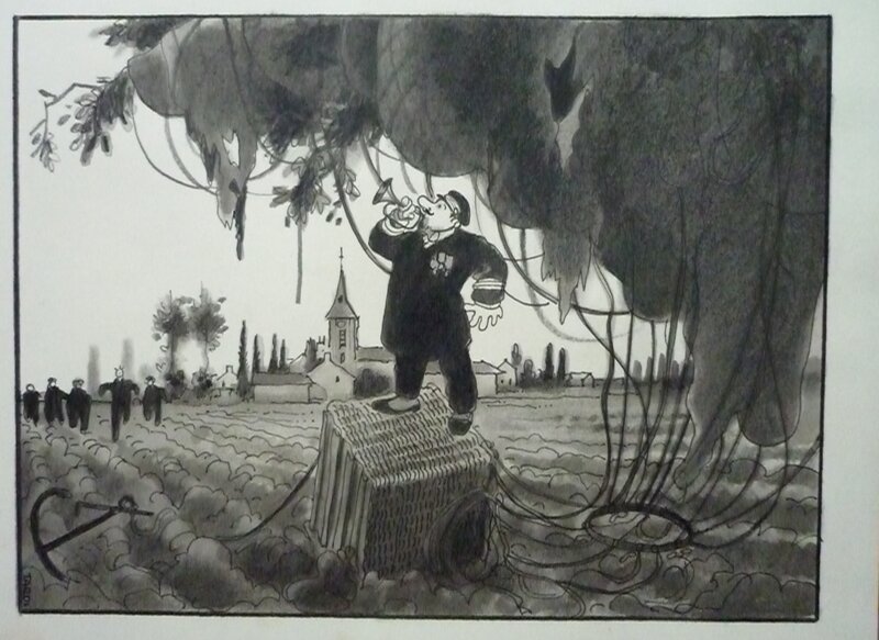 Mort à crédit by Jacques Tardi - Original Illustration
