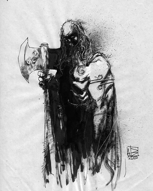 Barbarian par Ashley Wood - Illustration originale