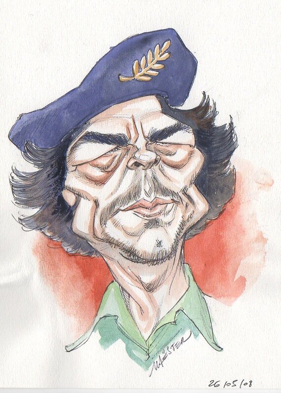 Maëster, Benicio Del Toro en Che Guevara - Illustration originale