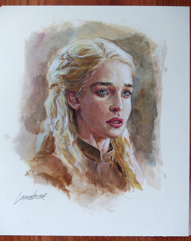 Daenerys Targaryen by Jacques Lamontagne - Original Illustration