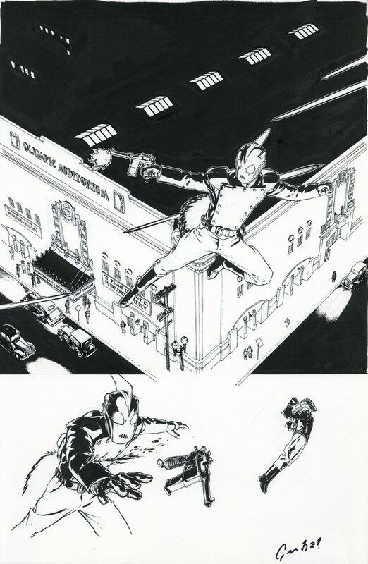 The Rocketeer par Gene Ha - Planche originale