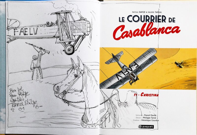 Philippe Tarral, Le COURRIER DE Casablanca- T1 - Christina - Dédicace