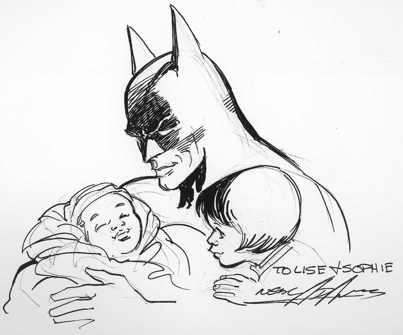 Neal Adams, Faire-Part de naissance - Dédicace