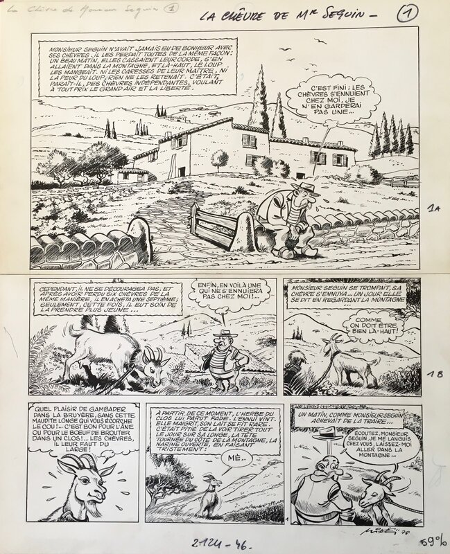 Mittéï, La Chèvre de Monsieur Seguin - Comic Strip