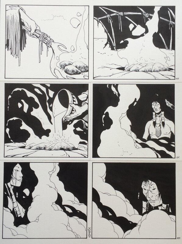 Didier Comès, Les larmes du tigre - pl 18 - Planche originale