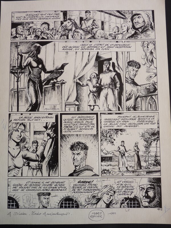 MARC RENIER, Contes ET LEGENDES DU MOYEN AGE - Planche originale