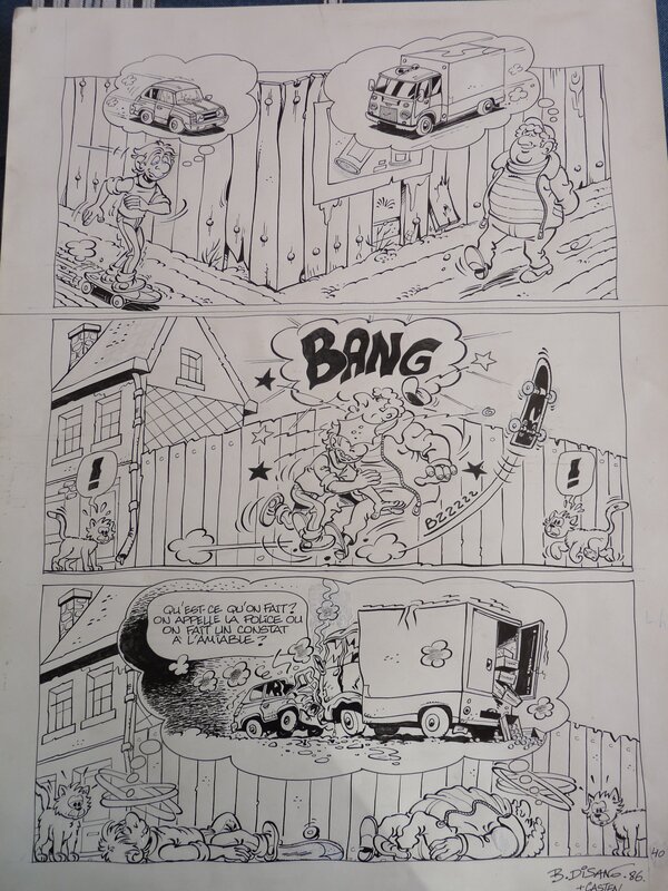 Arnold LE REVEUR par Bruno Di Sano - Planche originale