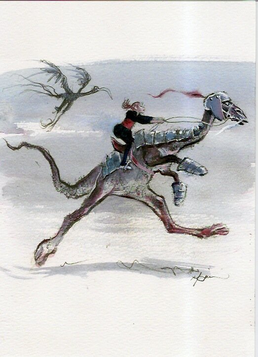 Ikar by René Follet - Original Illustration