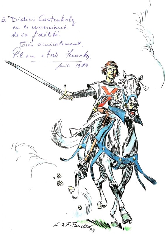 Le CHEVALIER BLANC by Fred & Liliane Funcken - Sketch