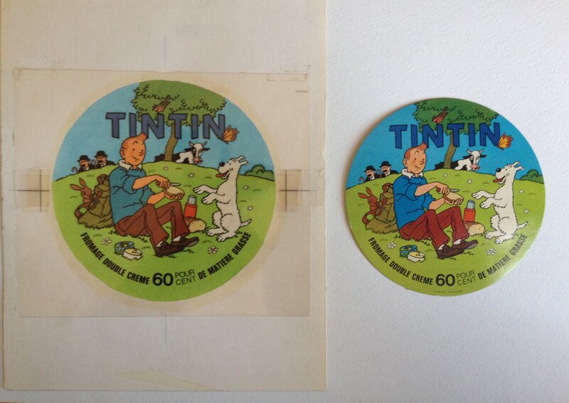 Studios Herge, Tintin Fromage illustration - Illustration originale