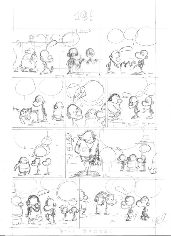 Titeuf tome 11 par Zep - Planche originale