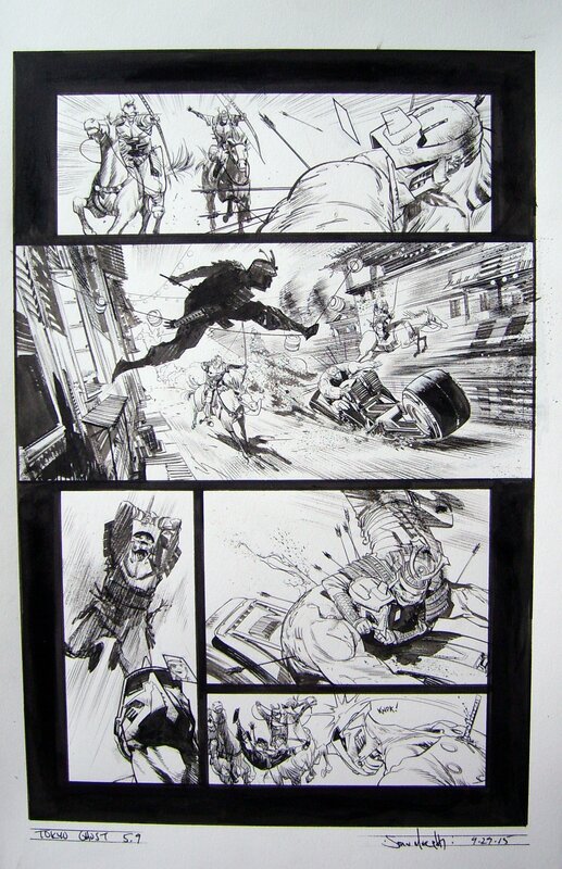 Tokyo Ghost #5 pg 9 par Sean Murphy - Planche originale