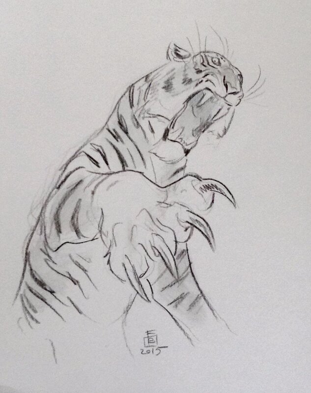 Love- Le Tigre par Federico Bertolucci - Dédicace
