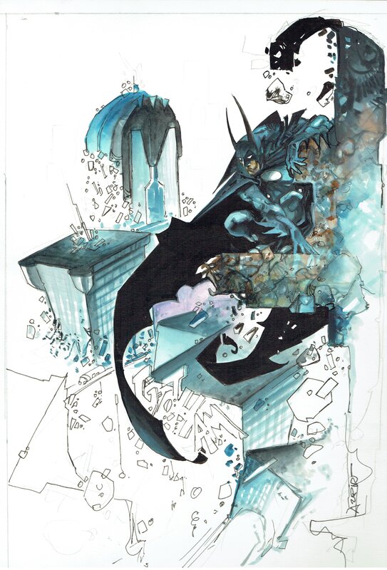 Alfonso Azpiri Batman - Original Illustration
