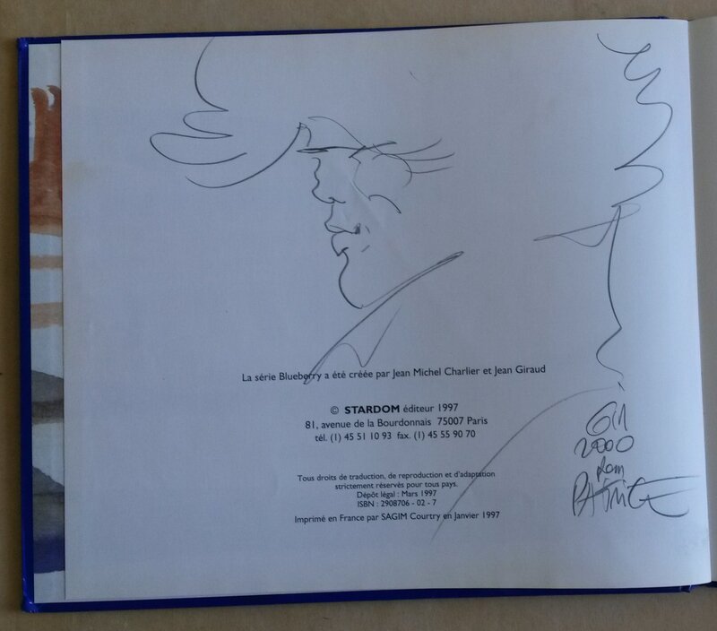 Blueberry par Jean Giraud - Dédicace