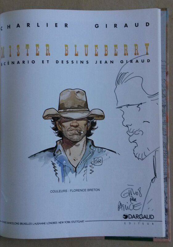 Blueberry par Jean Giraud - Dédicace