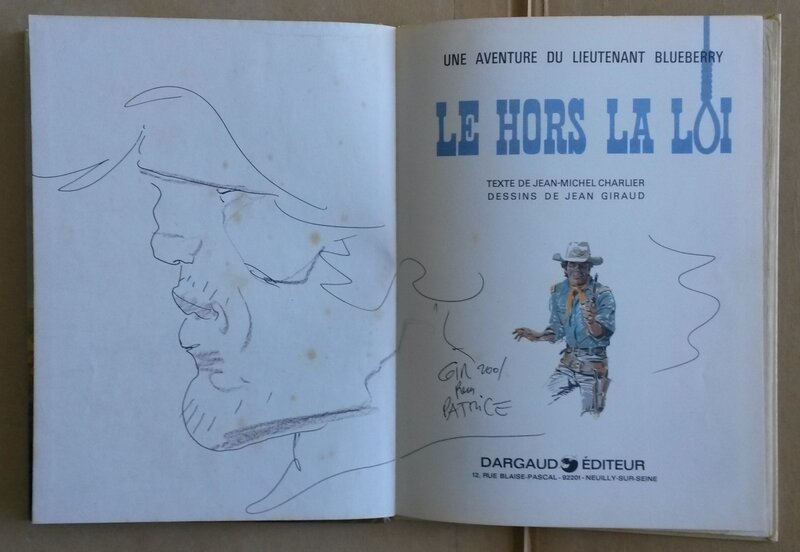 Blueberry par Jean Giraud - Dédicace