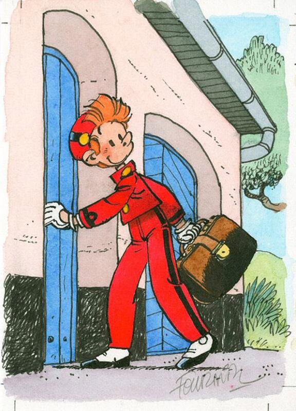 Fournier: SPIROU - Illustration originale