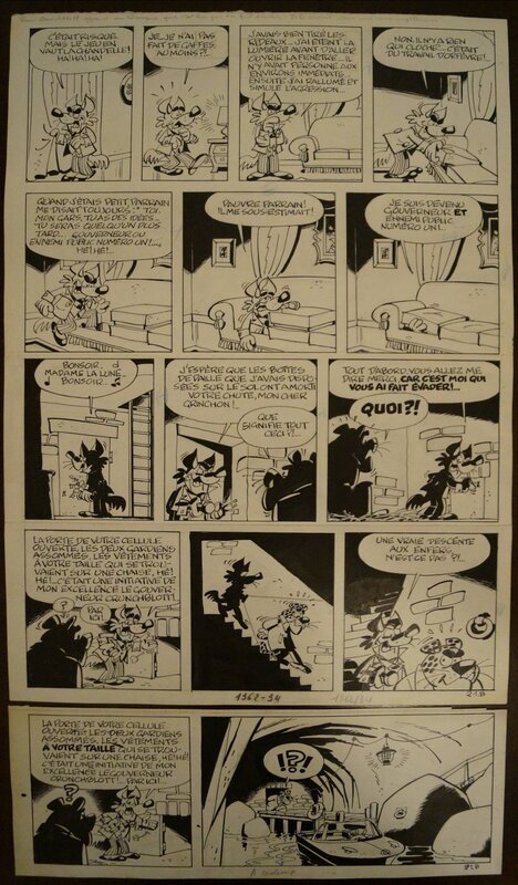 Raymond Macherot, Chaminou et le Khrompire - Planche originale