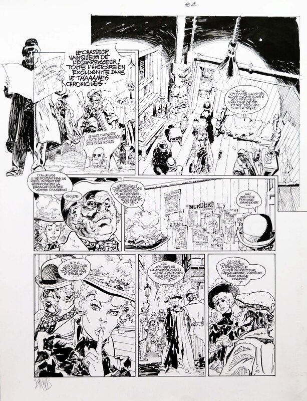 Antonio Parras, Erik Juszezak, Jocelyne Charrance, Le Méridien des Brumes - Planche originale