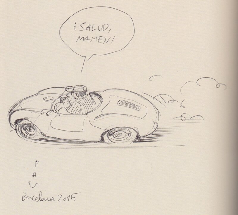 La voiture. par Pau - Dédicace