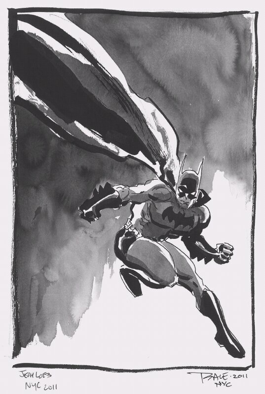 Batman par Tim Sale signé jeph loeb - Sketch