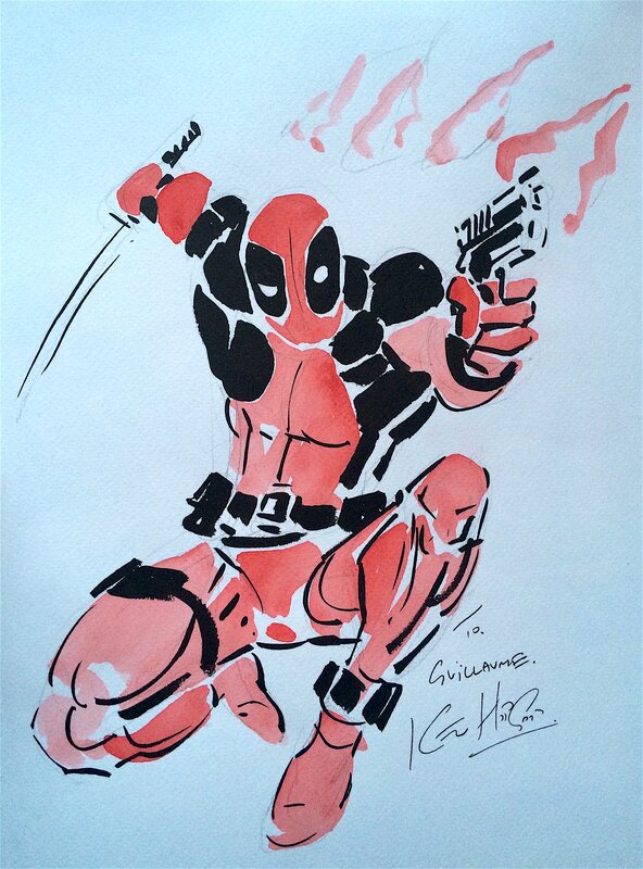 Deadpool par Kevin Hopgood - Dédicace