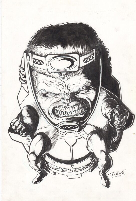 Modok par Darick Robertson - Dédicace