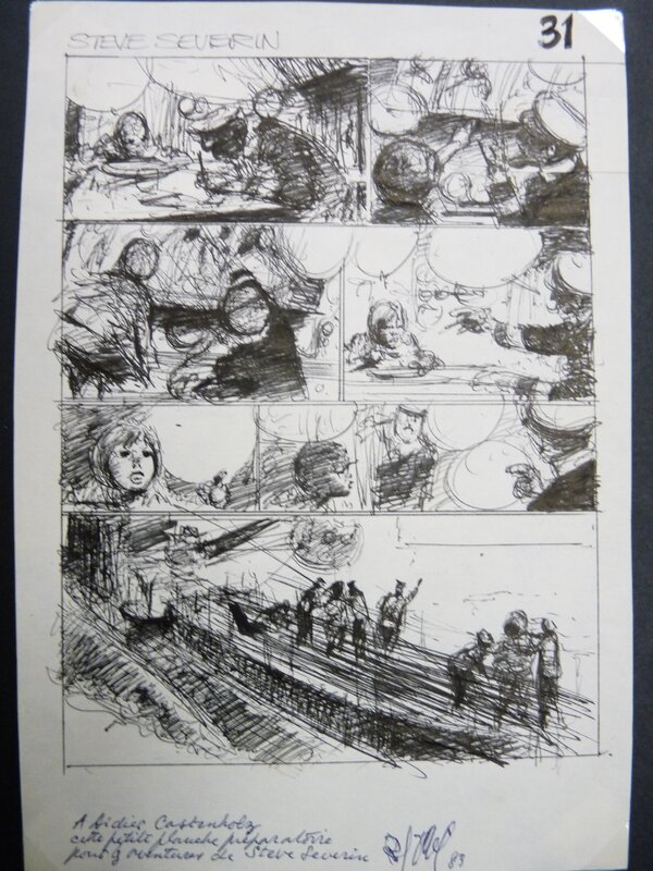 Steve SEVERIN by René Follet - Original art