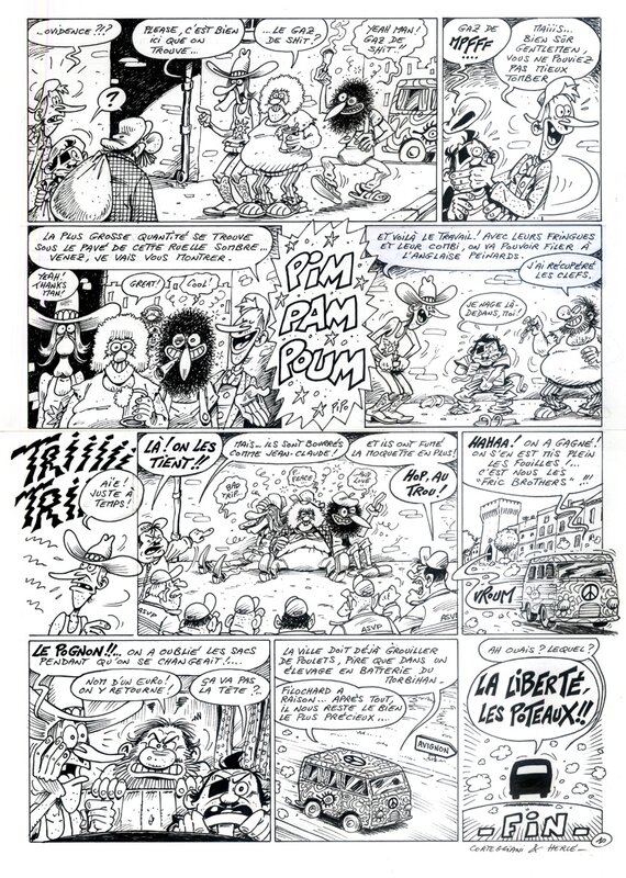 Herlé - Les Pieds Nickelés vs. The Fabulous Freak Brothers ! (2015) - Comic Strip