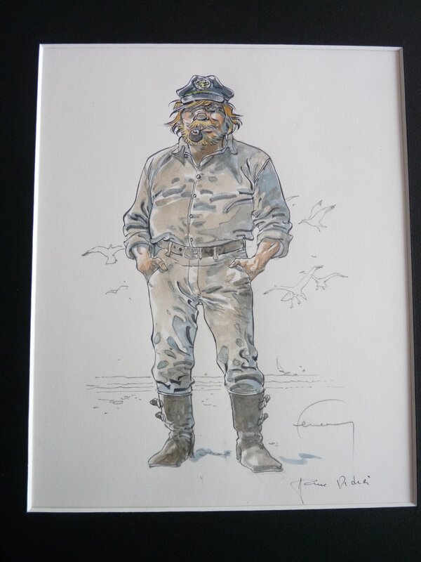 Barney JORDAN par Hermann - Illustration originale