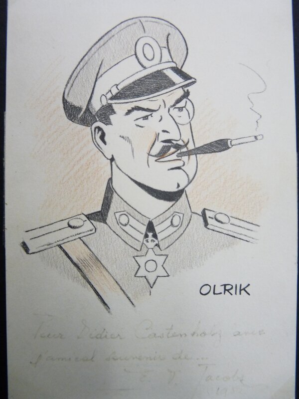 Olrik par Edgar Pierre Jacobs - Dédicace