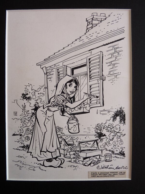 Nanesse by François Walthéry - Original Illustration
