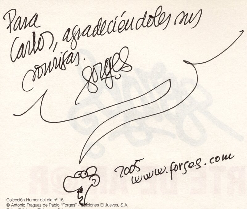 Mariano par Forges - Dédicace