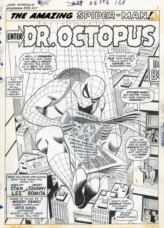 John Romita, Amazing Spider Man 53 - Comic Strip
