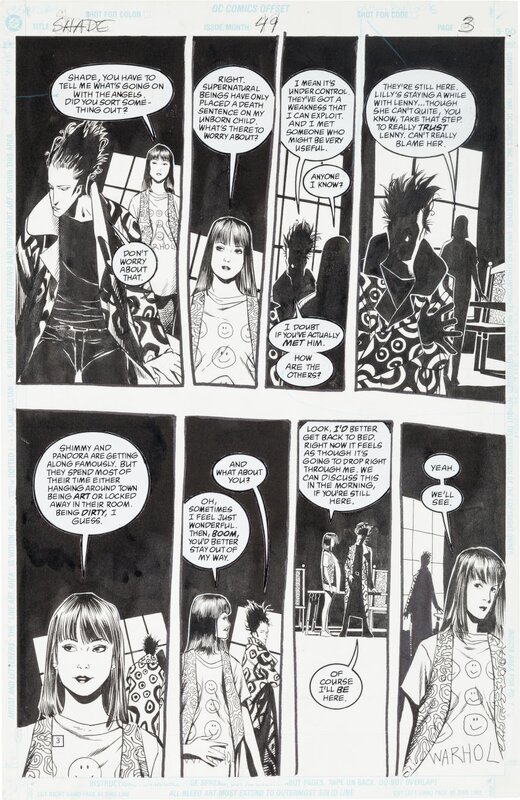 Chris Bachalo, Mark Buckingham, Shade the changing man - Planche originale