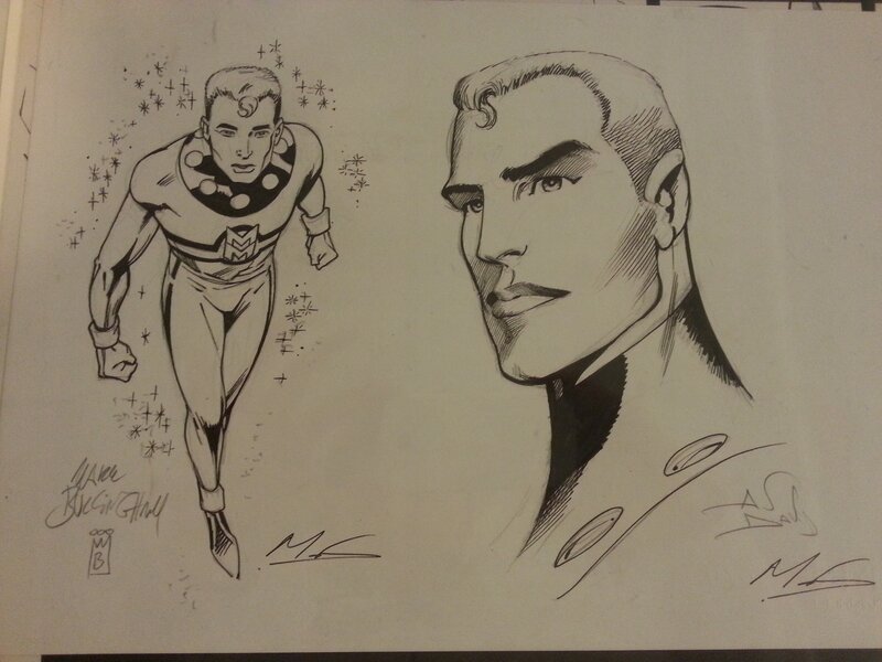 Miracleman studio by Alan Davis, Mark Buckingham, Mark Farmer - Original Illustration