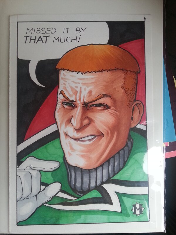 Guy Gardner par Kevin Maguire - Illustration originale