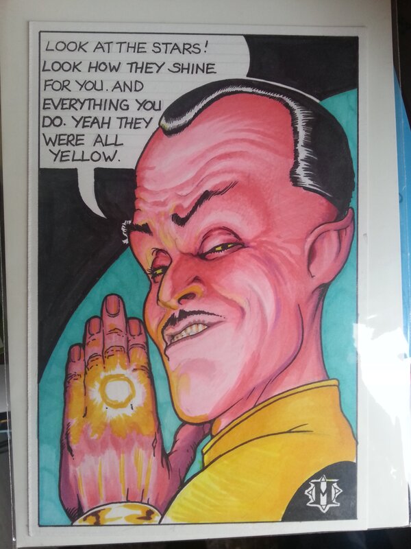 Sinestro by Kevin Maguire - Original Illustration