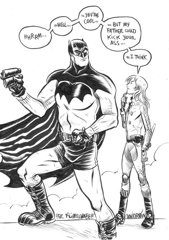 David Rubín, Batman year100 & Aurora West - Original Illustration