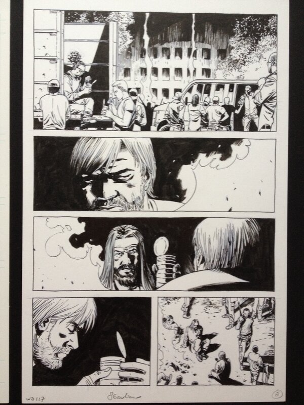 Charlie Adlard, Walking Dead - Issue 117 page 8 - Planche originale